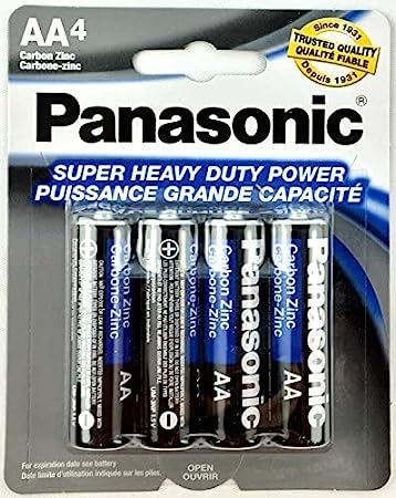 4pc Panasonic AA Batteries