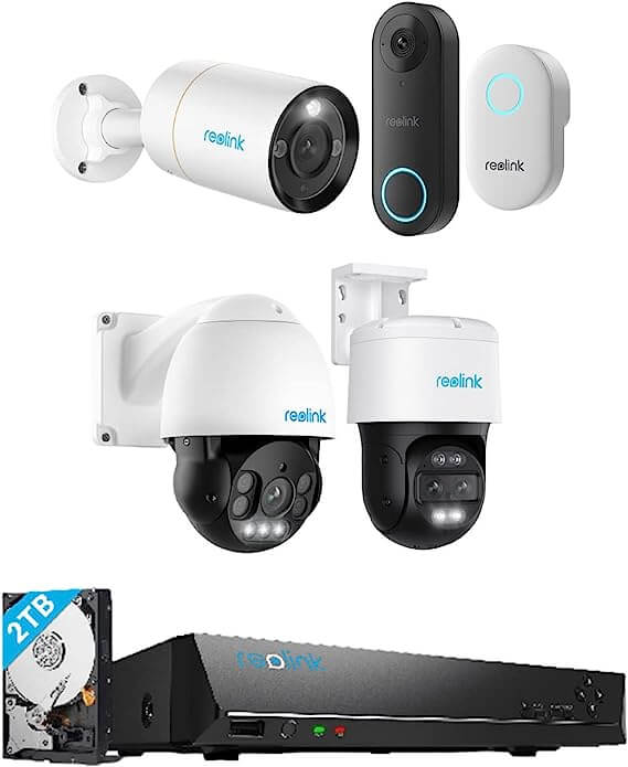 REOLINK 12MP&4K PoE IP Camera Outdoor, Bullet Surveillance Cameras for