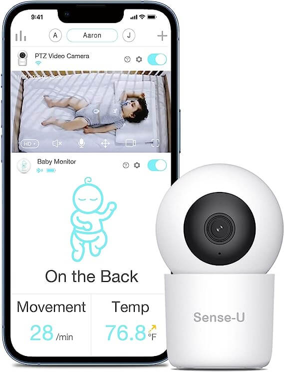 Sense-U Video Baby Monitor with Remote Pan-Tilt-Zoom Camera