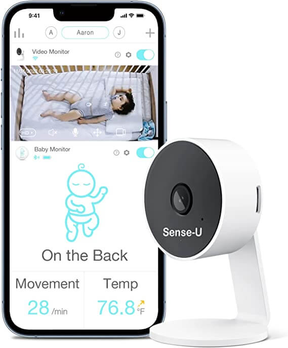 Sense-U HD Video Baby Monitor with 1080P HD WiFi Camera