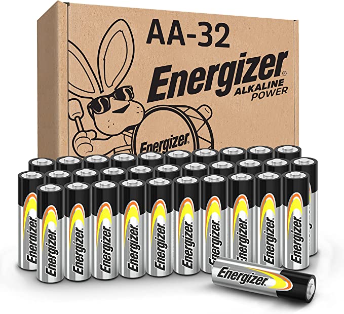 Energizer AA Batteries, Double A Long-Lasting Alkaline Power Batteries,